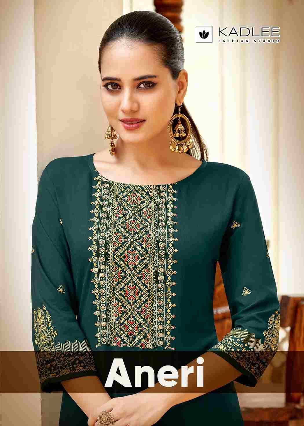 Aneri By Kadlee 1001 To 1006 Series Designer Stylish Fancy Colorful Beautiful Party Wear & Ethnic Wear Collection Heavy Rayon Kurtis At Wholesale Price