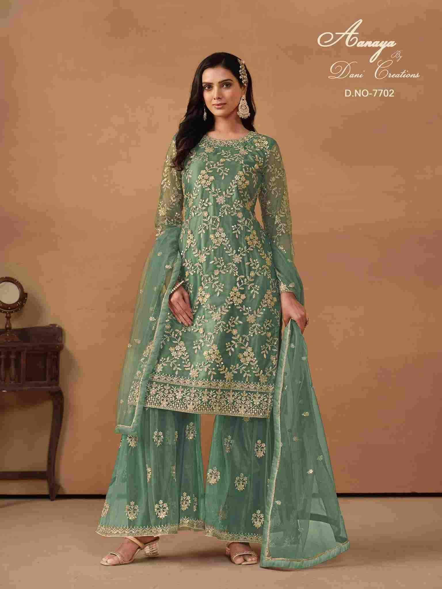 Aanaya Vol-177 By Twisha 7701 To 7704 Series Designer Festive Suits Collection Beautiful Stylish Fancy Colorful Party Wear & Occasional Wear Net Dresses At Wholesale Price