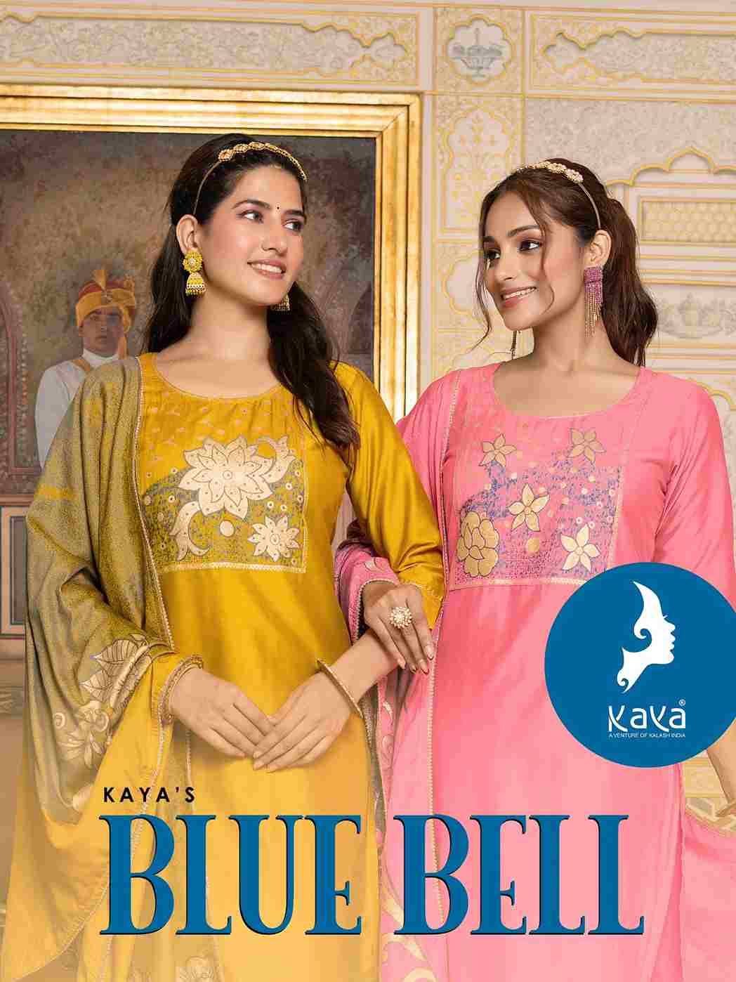 Blue Bell By Kaya 01 To 06 Series Beautiful Festive Suits Colorful Stylish Fancy Casual Wear & Ethnic Wear Viscose Chanderi Jacquard Print Dresses At Wholesale Price