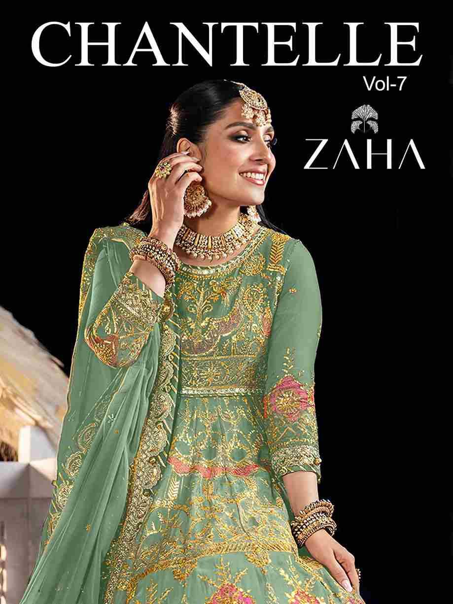 Chantelle Vol-7 By Zaha 10347-A To 10347-B Series Designer Pakistani Suits Beautiful Fancy Stylish Colorful Party Wear & Occasional Wear Net With Embroidery Dresses At Wholesale Price