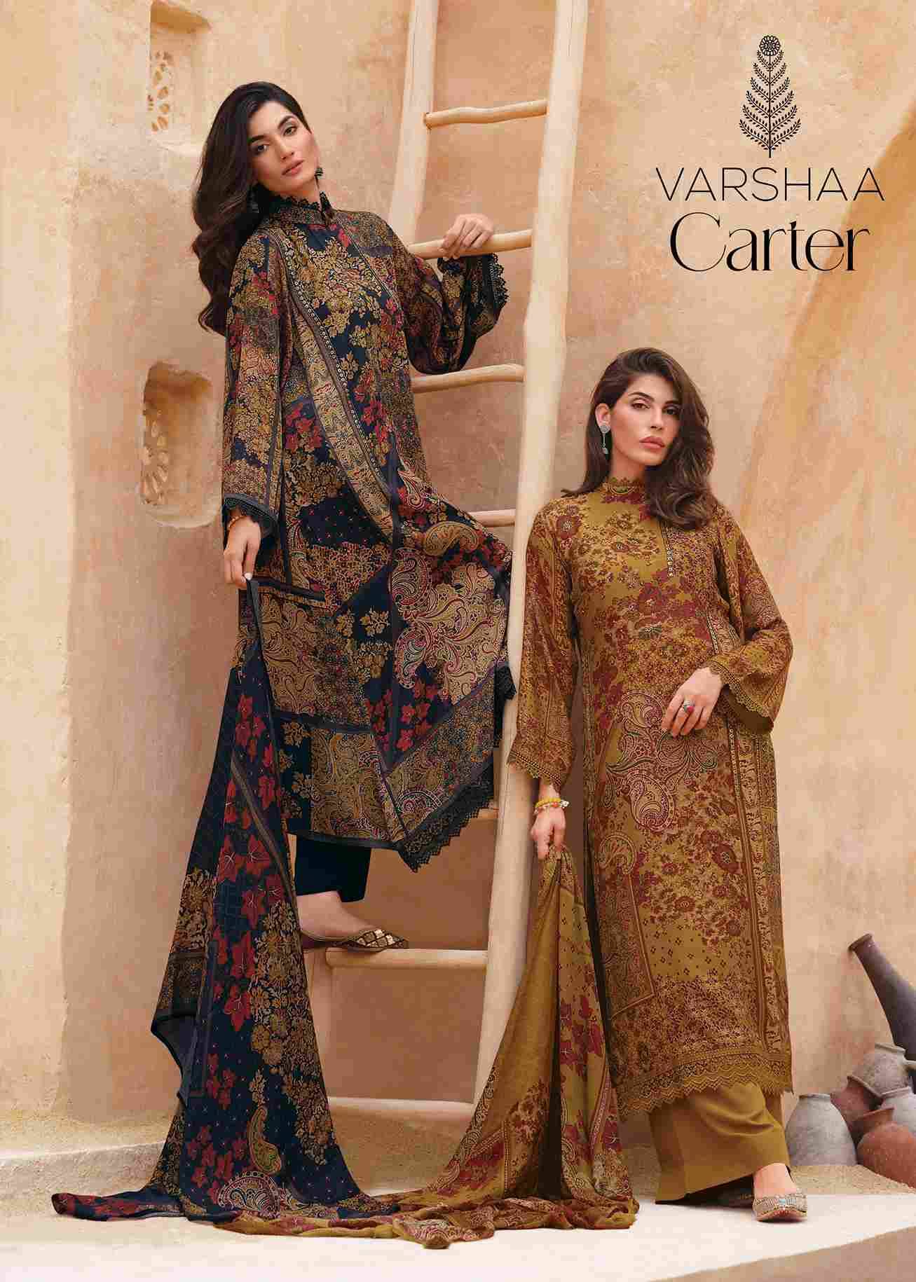 Carter By Varsha 01 To 05 Series Beautiful Festive Suits Colorful Stylish Fancy Casual Wear & Ethnic Wear Satin With Work Dresses At Wholesale Price