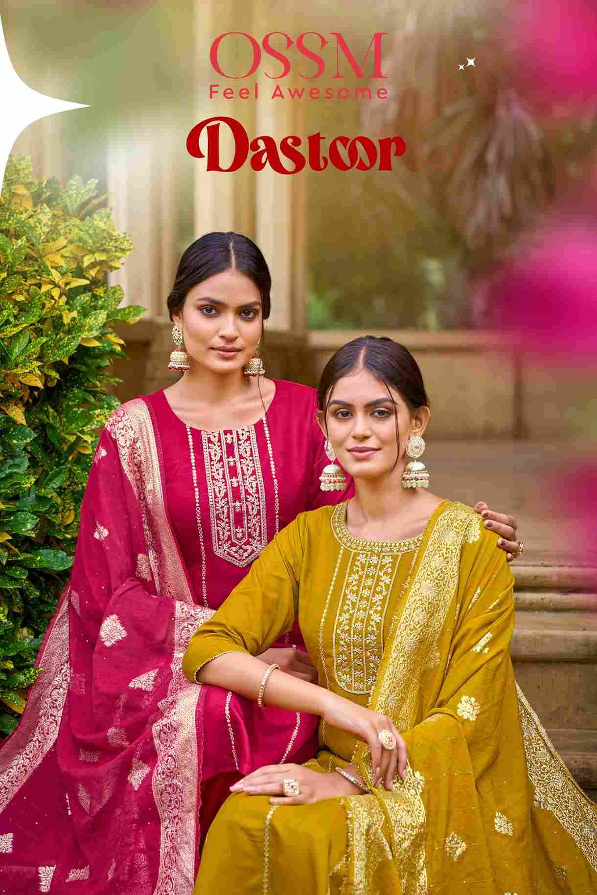 Dastoor By Ossm 1001 To 1006 Series Designer Stylish Fancy Colorful Beautiful Party Wear & Ethnic Wear Collection Viscose Dola Silk Dresses At Wholesale Price