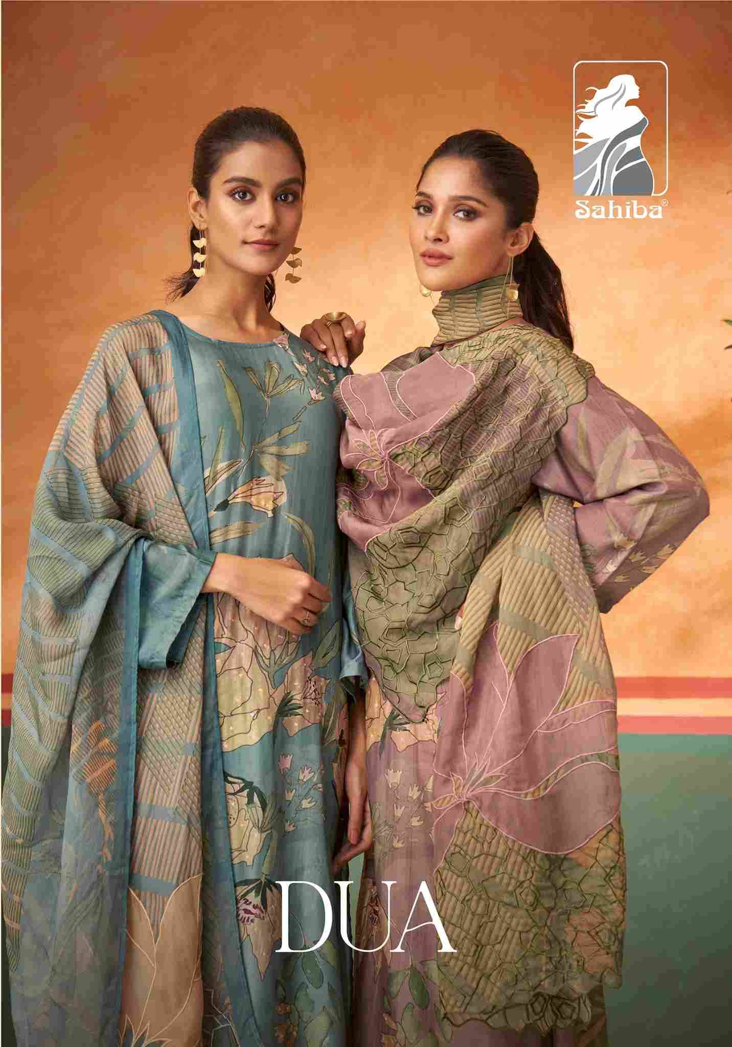 Dua By Sahiba Fabrics Beautiful Festive Suits Stylish Fancy Colorful Casual Wear & Ethnic Wear Muslin Silk Dresses At Wholesale Price