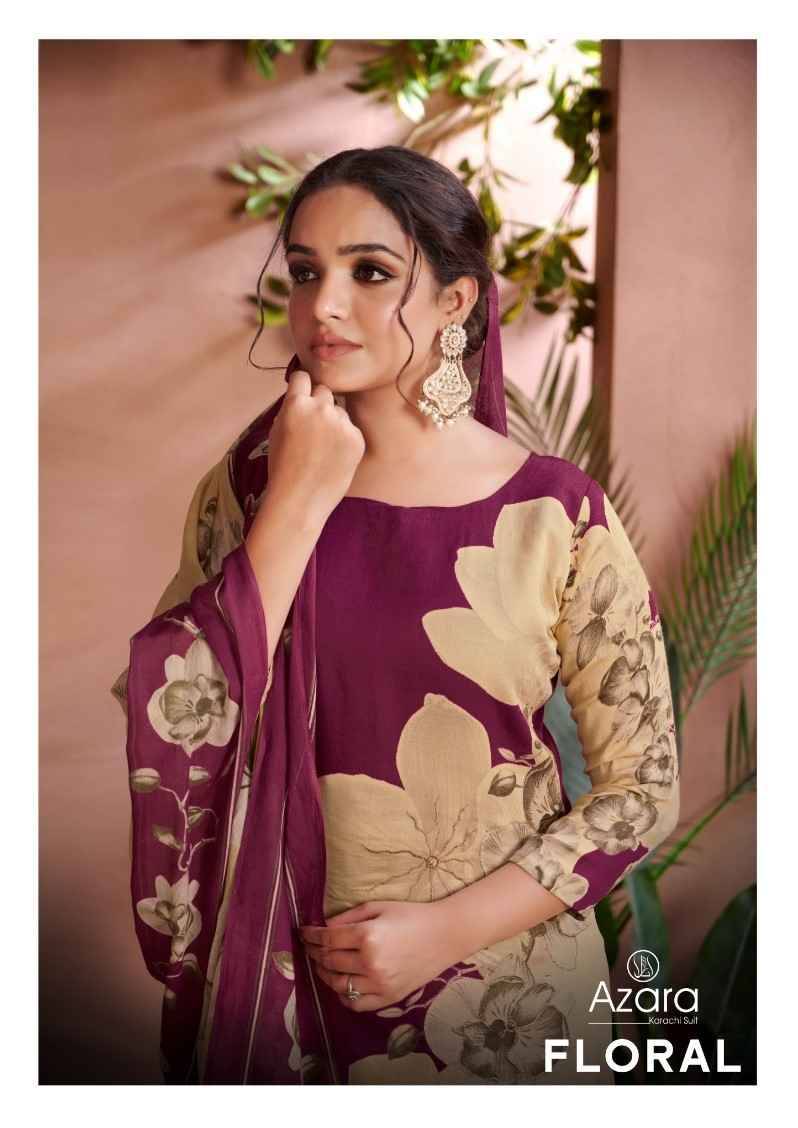 Floral By Azara 11001 To 11004 Series Beautiful Festive Suits Stylish Fancy Colorful Casual Wear & Ethnic Wear Jam Cotton Print Dresses At Wholesale Price