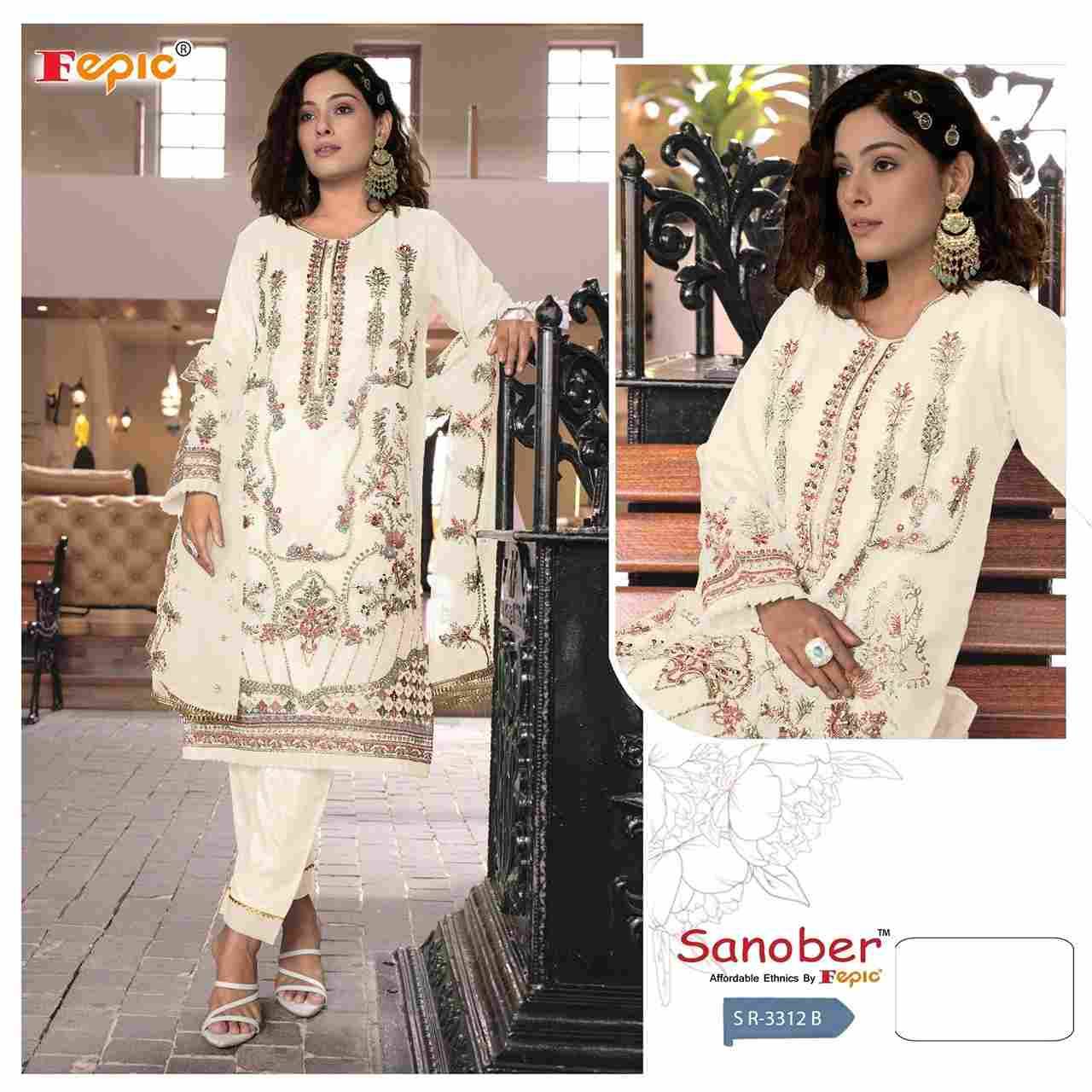 Fepic 3312 Colours By Fepic 3312-A To 3312-D Series Beautiful Pakistani Suits Colorful Stylish Fancy Casual Wear & Ethnic Wear Pure Organza Embroidered Dresses At Wholesale Price