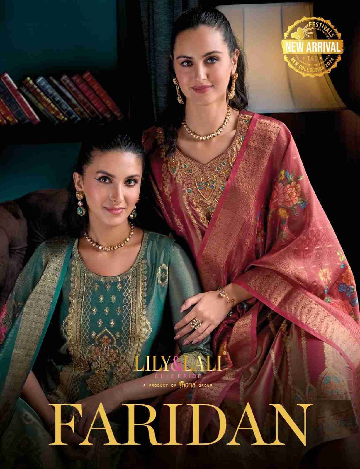 Faridan By Lily And Lali 22401 To 22406 Series Designer Festive Suits Collection Beautiful Stylish Fancy Colorful Party Wear & Occasional Wear Banarasi Jacquard Silk Dresses At Wholesale Price