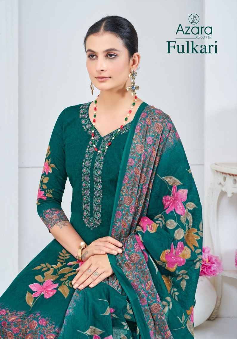 Fulkari By Azara 14001 To 14004 Series Beautiful Festive Suits Stylish Fancy Colorful Casual Wear & Ethnic Wear Pure Lawn Cotton Print Dresses At Wholesale Price