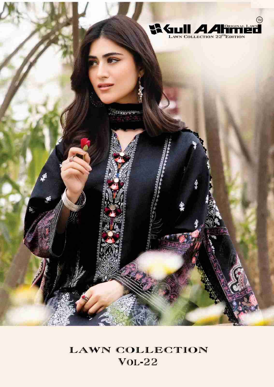 Gull Aahmed Lawn Collection Vol-22 By Gull Aahmed 191 To 196 Series Beautiful Festive Suits Stylish Fancy Colorful Casual Wear & Ethnic Wear Pure Lawn Dresses At Wholesale Price