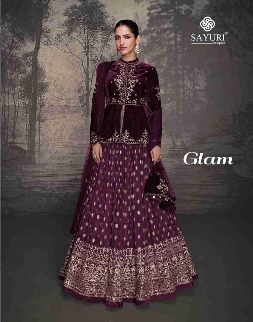 Glam By Sayuri 5601 To 5602 Series Beautiful Festive Suits Colorful Stylish Fancy Casual Wear & Ethnic Wear Velvet Tops With Skirt At Wholesale Price