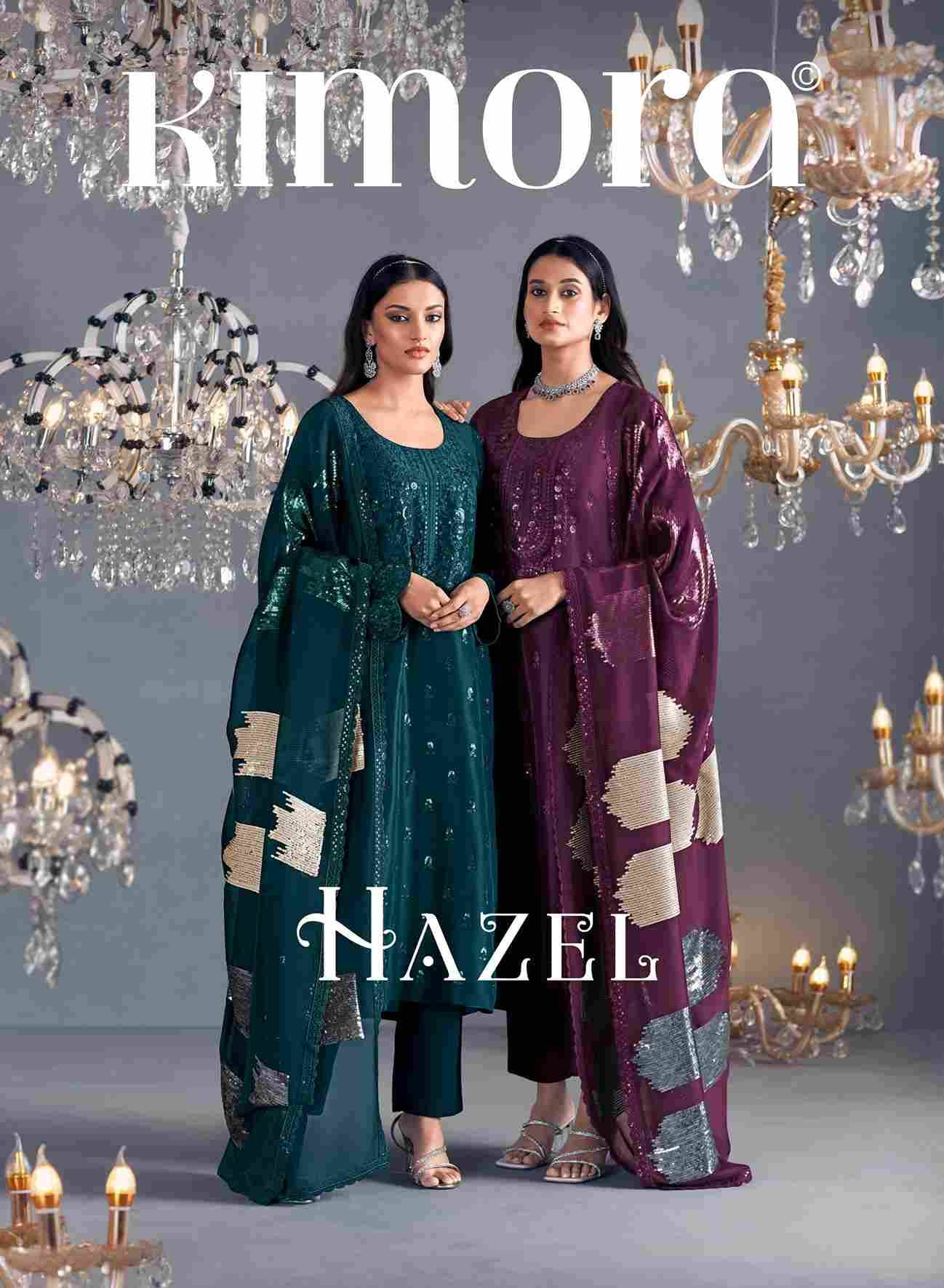 Hazel By Kimora Fashion 2161 To 2168 Series Designer Festive Suits Collection Beautiful Stylish Fancy Colorful Party Wear & Occasional Wear Pure Silk Dresses At Wholesale Price