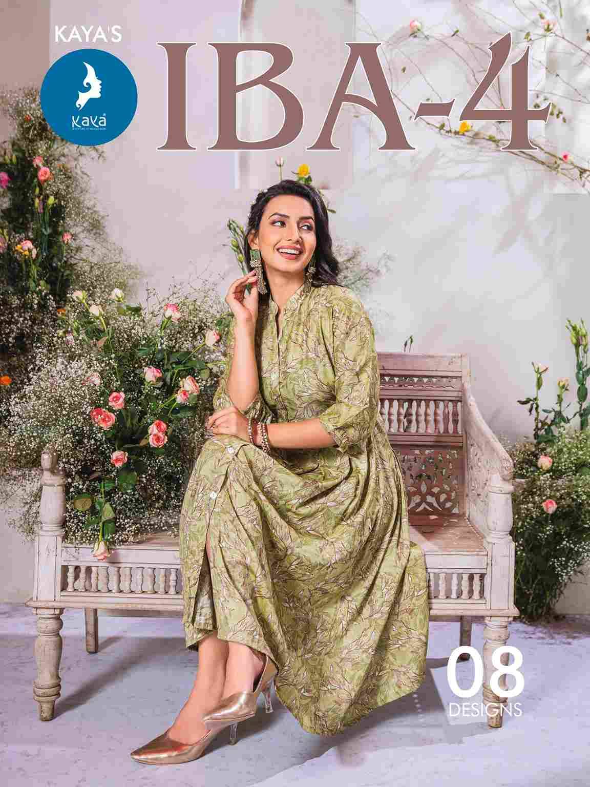 Iba Vol-4 By Kaya 401 To 408 Series Beautiful Stylish Fancy Colorful Casual Wear & Ethnic Wear & Ready To Wear Capsule Print Gowns At Wholesale Price