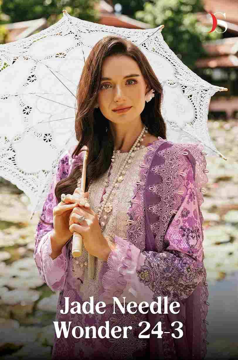 Jade Needle Wonder-24 Vol-3 By Deepsy Suits 7061 To 7066 Series Pakistani Stylish Beautiful Colourful Printed & Embroidered Party Wear & Occasional Wear Pure Cotton Dresses At Wholesale Price