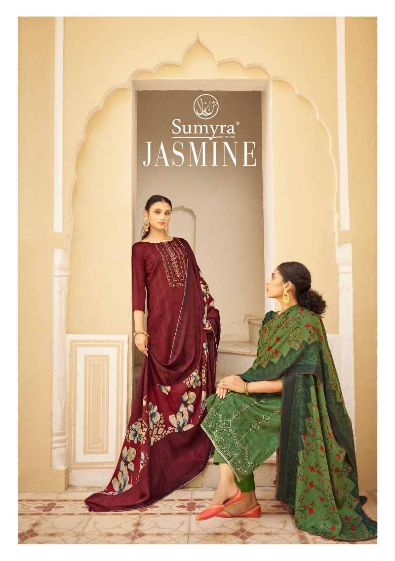 Jasmine By Sumyra 75001 To 75006 Series Beautiful Festive Suits Stylish Fancy Colorful Casual Wear & Ethnic Wear Pure Pashmina Print Dresses At Wholesale Price