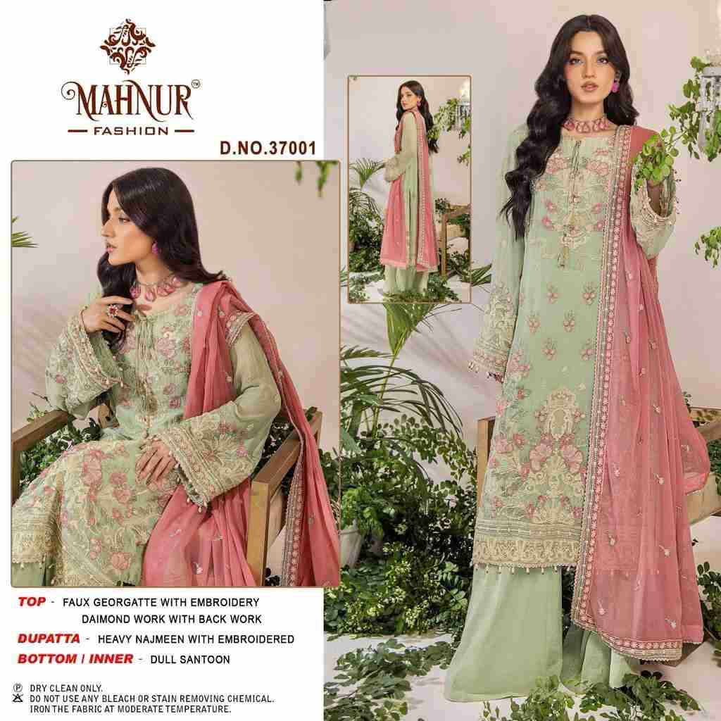 Mahnur Hit Design 37001 By Mahnur Fashion Beautiful Pakistani Suits Colorful Stylish Fancy Casual Wear & Ethnic Wear Faux Georgette Dresses At Wholesale Price