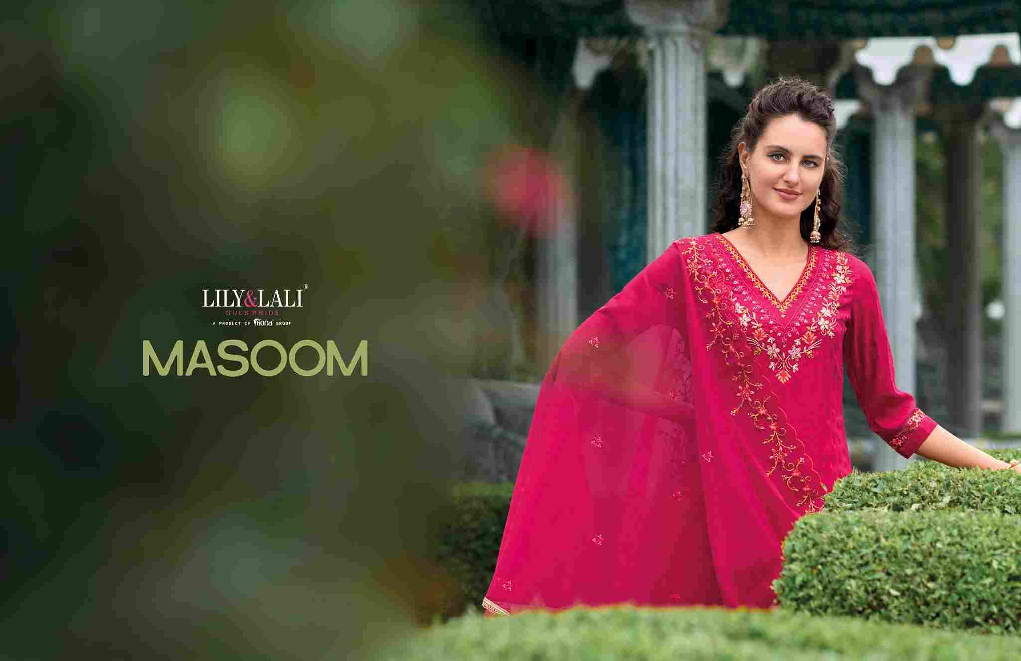 Masoom By Lily And Lali 22001 To 22006 Series Designer Festive Suits Collection Beautiful Stylish Fancy Colorful Party Wear & Occasional Wear Viscose Silk Dresses At Wholesale Price