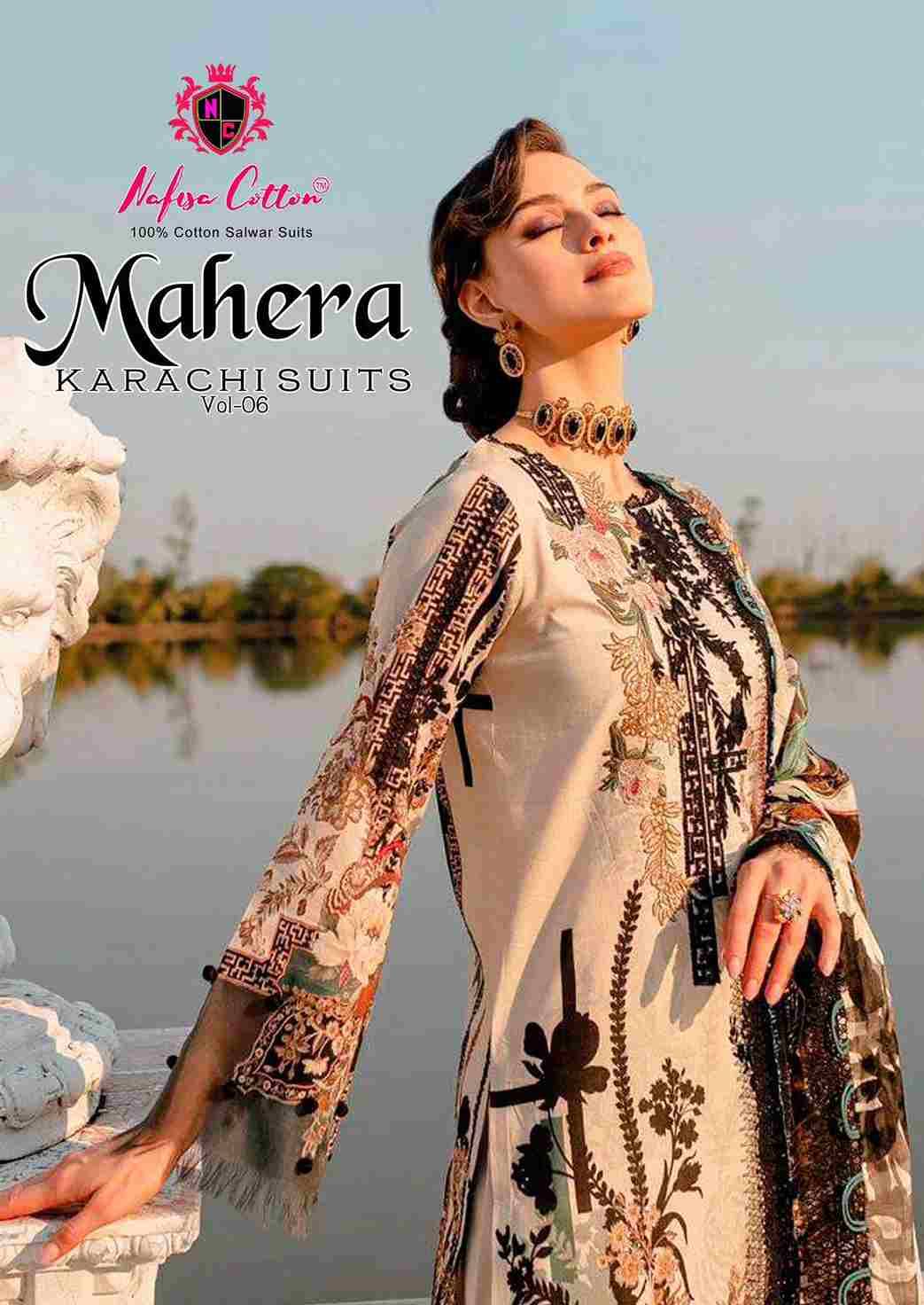 Mahera Vol-6 By Nafisa Cotton 6001 To 6006 Series Beautiful Festive Suits Stylish Fancy Colorful Casual Wear & Ethnic Wear Soft Cotton Print Dresses At Wholesale Price