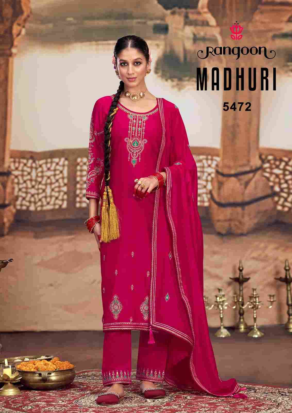 Madhuri By Rangoon 5471 To 5474 Series Beautiful Festive Suits Stylish Fancy Colorful Casual Wear & Ethnic Wear Silk Dresses At Wholesale Price