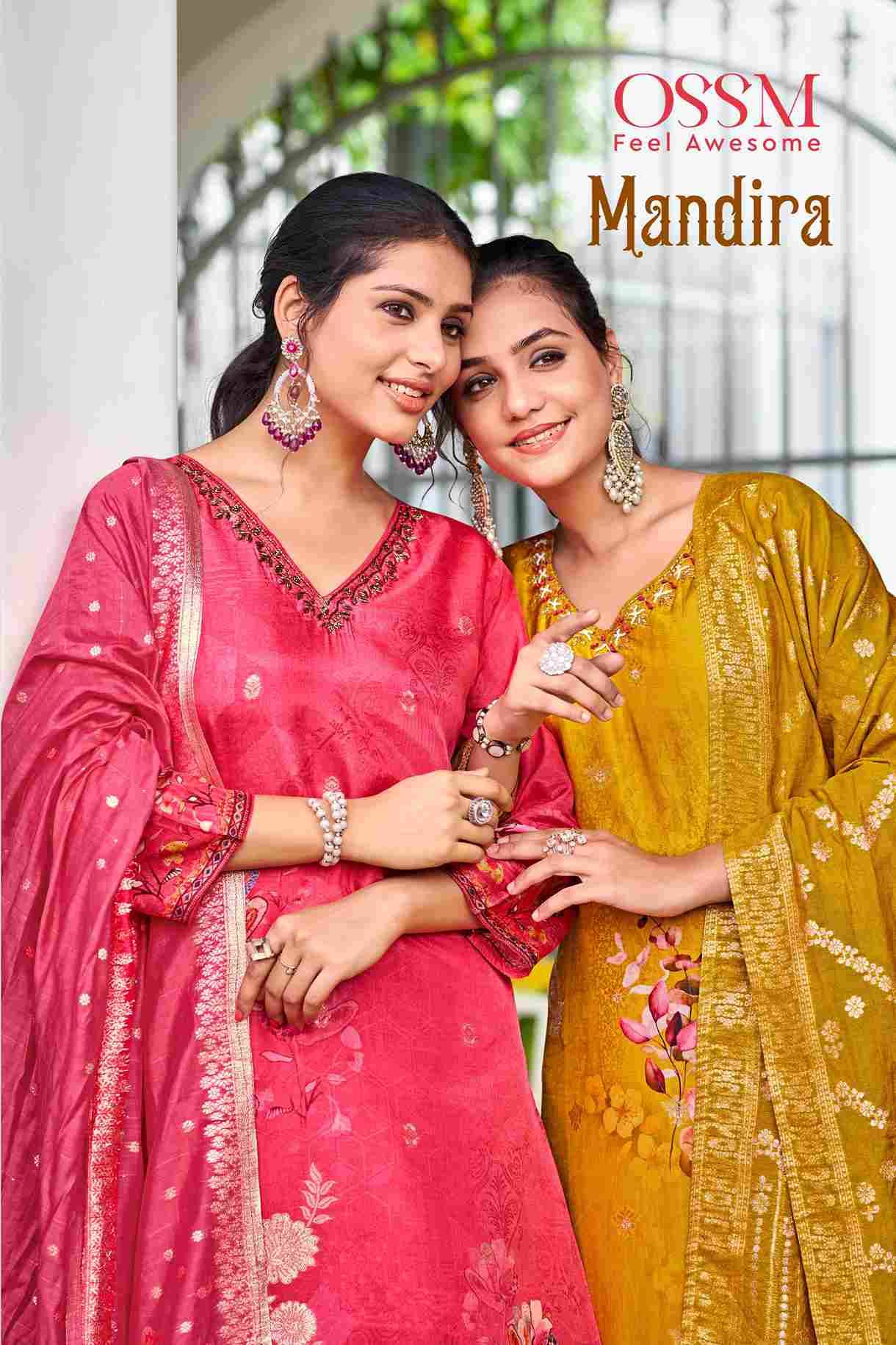 Mandira By Ossm 1001 To 1006 Series Beautiful Stylish Festive Suits Fancy Colorful Casual Wear & Ethnic Wear & Ready To Wear Pure Viscose Silk Dresses At Wholesale Price