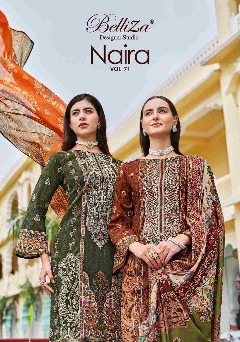 Naira Vol-71 By Belliza 960-001 To 960-008 Series Beautiful Festive Suits Stylish Fancy Colorful Casual Wear & Ethnic Wear Pure Cotton Print Dresses At Wholesale Price