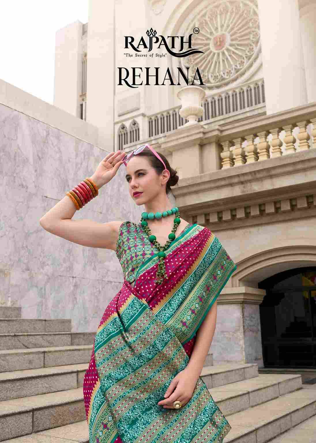 Rehana By Rajpath 800001 To 800008 Series Indian Traditional Wear Collection Beautiful Stylish Fancy Colorful Party Wear & Occasional Wear Pure Banarasi Silk Sarees At Wholesale Price