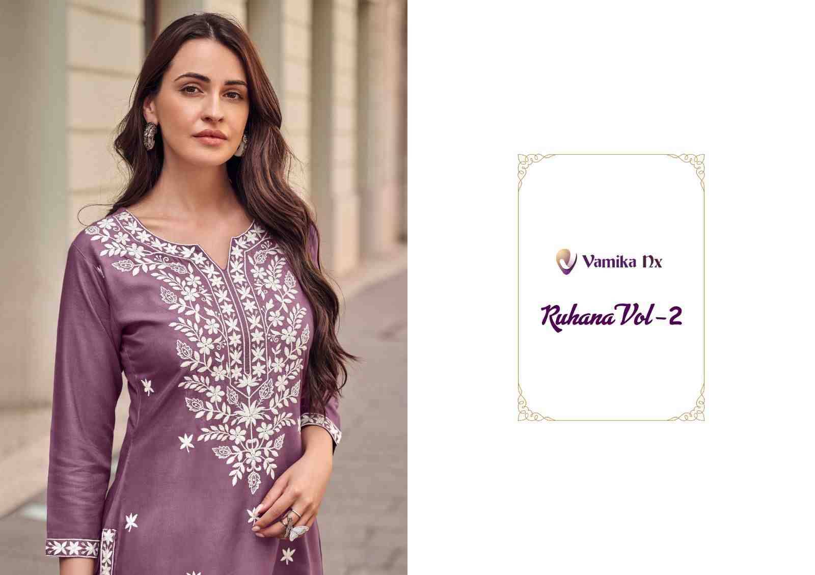 Ruhana Vol-2 By Vamika 2407 To 2412 Series Designer Stylish Fancy Colorful Beautiful Party Wear & Ethnic Wear Collection Heavy Rayon Kurtis At Wholesale Price