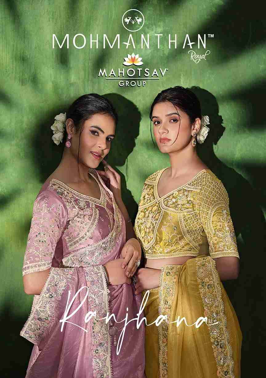 Ranjhana By Mohmanthan 24300 To 24311 Series Indian Traditional Wear Collection Beautiful Stylish Fancy Colorful Party Wear & Occasional Wear Silk Sarees At Wholesale Price