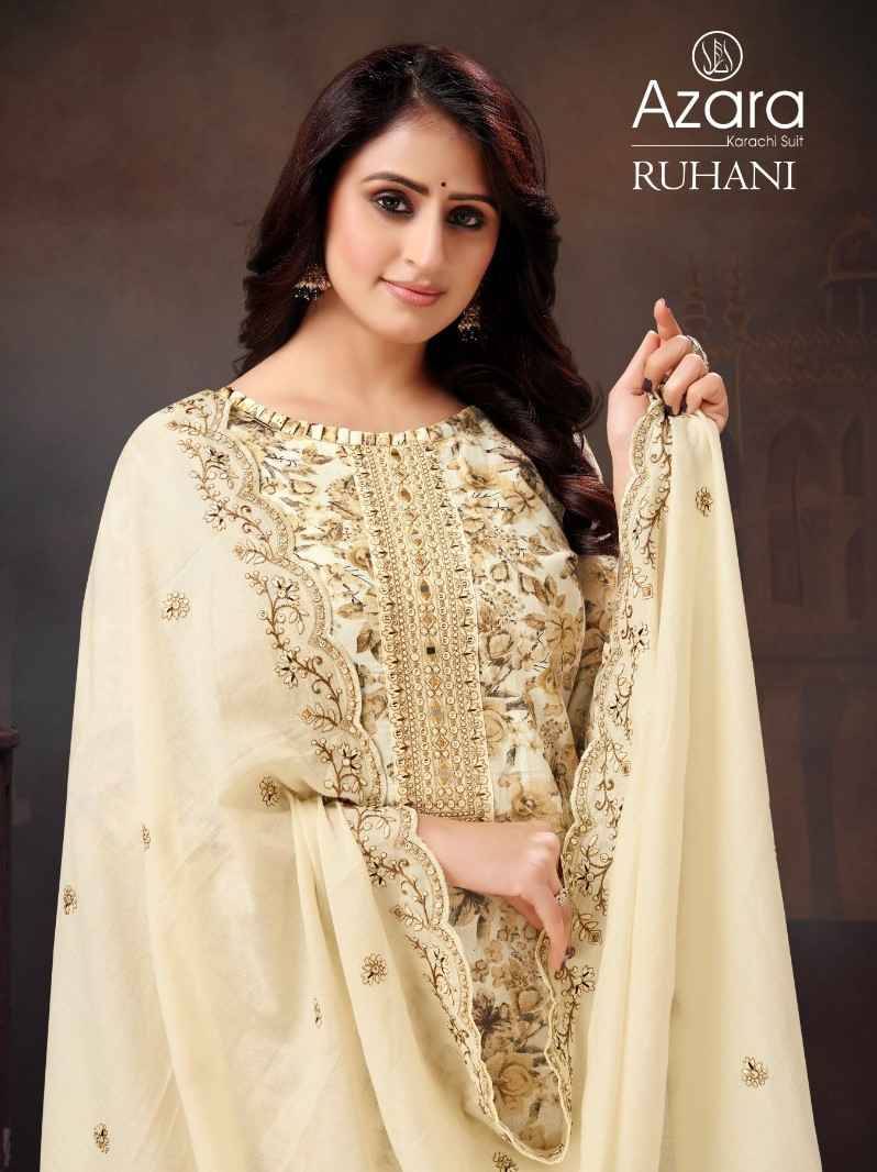 Ruhani By Azara 1026-A To 1026-D Series Beautiful Festive Suits Stylish Fancy Colorful Casual Wear & Ethnic Wear Cotton Print Dresses At Wholesale Price