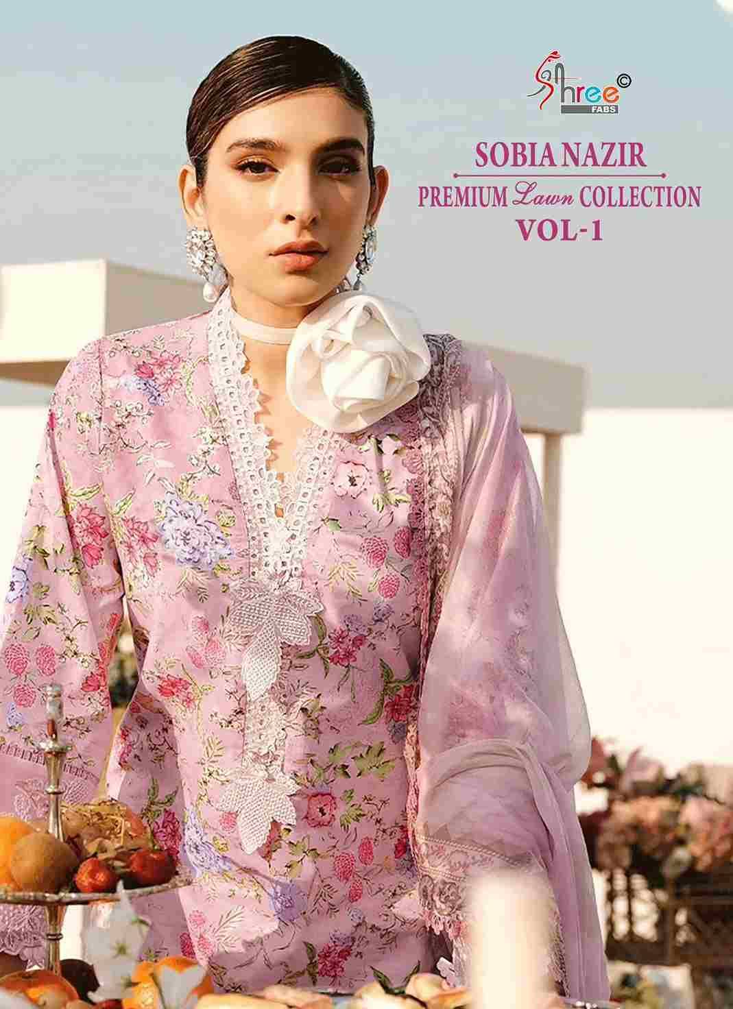 Sobia Nazir Premium Lawn Collection Vol-1 By Shree Fabs 3675 To 3680 Series Beautiful Collection Suits Stylish Fancy Colorful Casual Wear & Ethnic Wear Pure Cotton Print With Embroidery Dresses At Wholesale Price