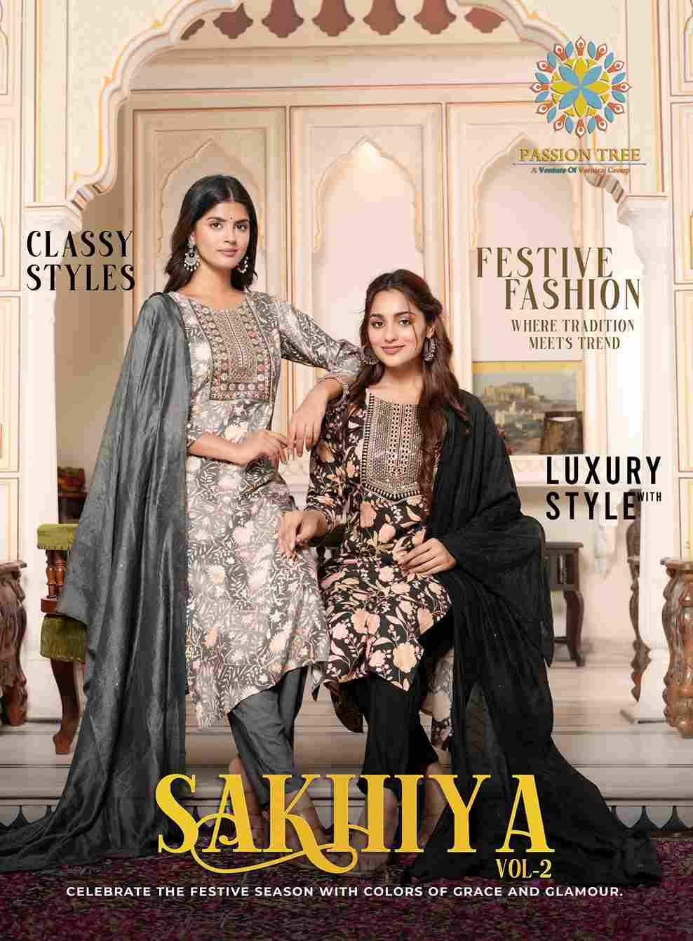 Sakhiya Vol-2 By Passion Tree 2001 To 2008 Series Beautiful Stylish Festive Suits Fancy Colorful Casual Wear & Ethnic Wear & Ready To Wear Pure Rayon Dresses At Wholesale Price