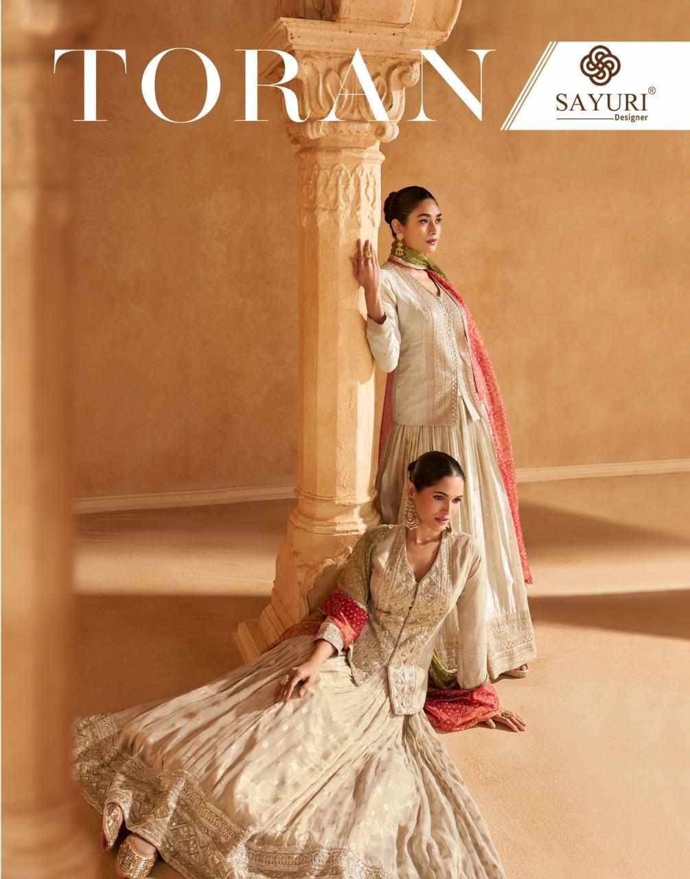 Toran By Sayuri 5586 To 5587 Series Designer Beautiful Festive Collection Occasional Wear & Party Wear Viscose Jacquard Silk Lehengas At Wholesale Price