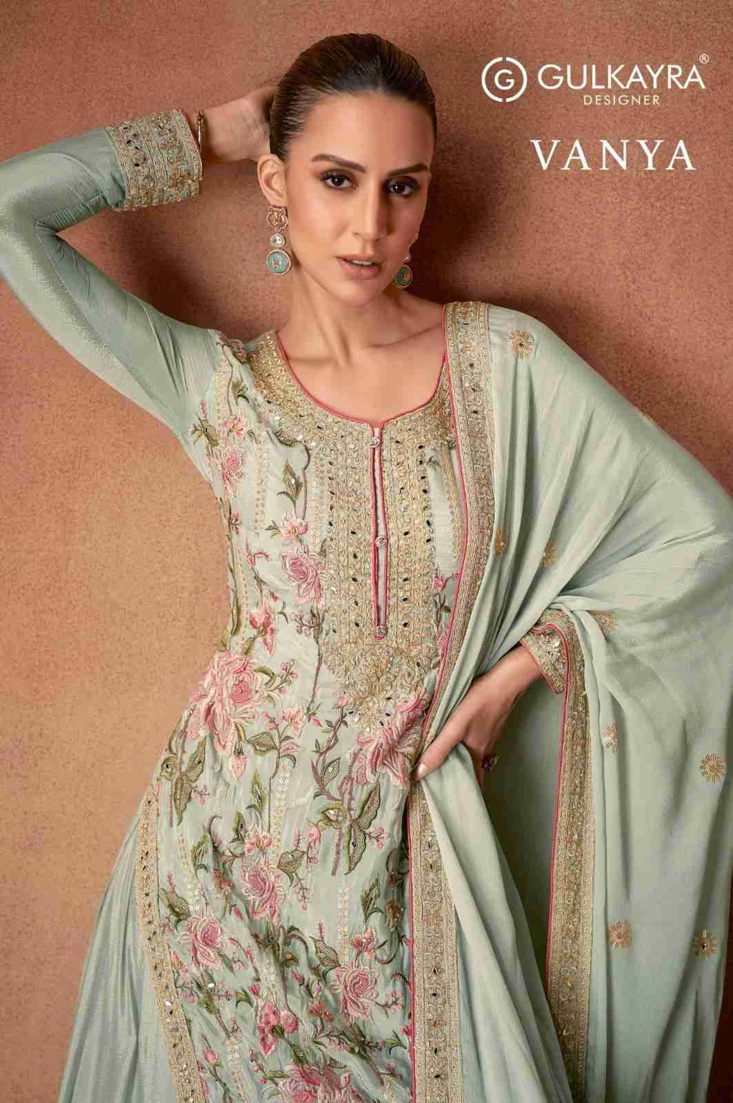 Vanya By Gulkayra Designer 7478-A To 7478-C Series Beautiful Sharara Suits Colorful Stylish Fancy Casual Wear & Ethnic Wear Chinnon Dresses At Wholesale Price