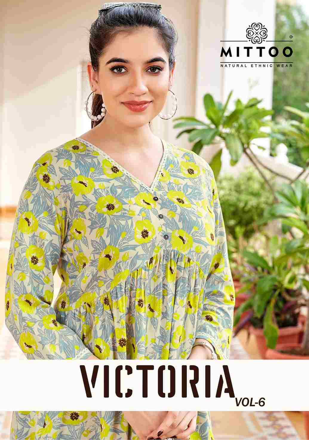 Victoria Vol-6 By Mittoo 5029 To 5034 Series Designer Stylish Fancy Colorful Beautiful Party Wear & Ethnic Wear Collection Heavy Rayon Tops At Wholesale Price