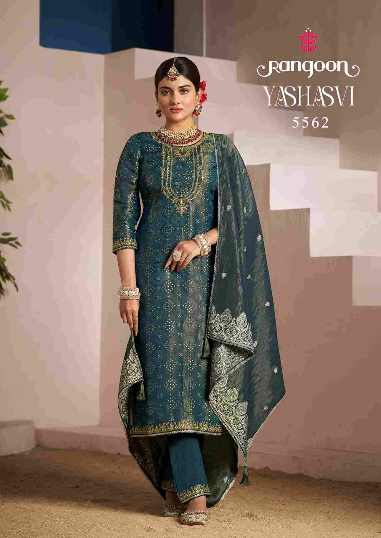 Yashasvi By Rangoon 5561 To 5566 Series Beautiful Festive Suits Stylish Fancy Colorful Casual Wear & Ethnic Wear Pure Viscose Jacquard Dresses At Wholesale Price