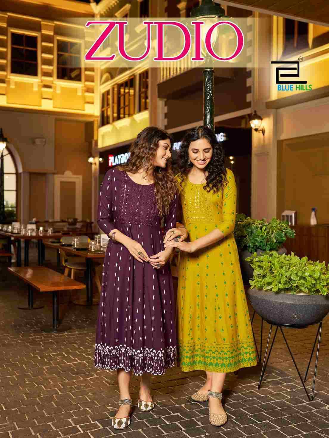 Zudio By Blue Hills 1001 To 1008 Series Designer Stylish Fancy Colorful Beautiful Party Wear & Ethnic Wear Collection Heavy Rayon Kurtis At Wholesale Price