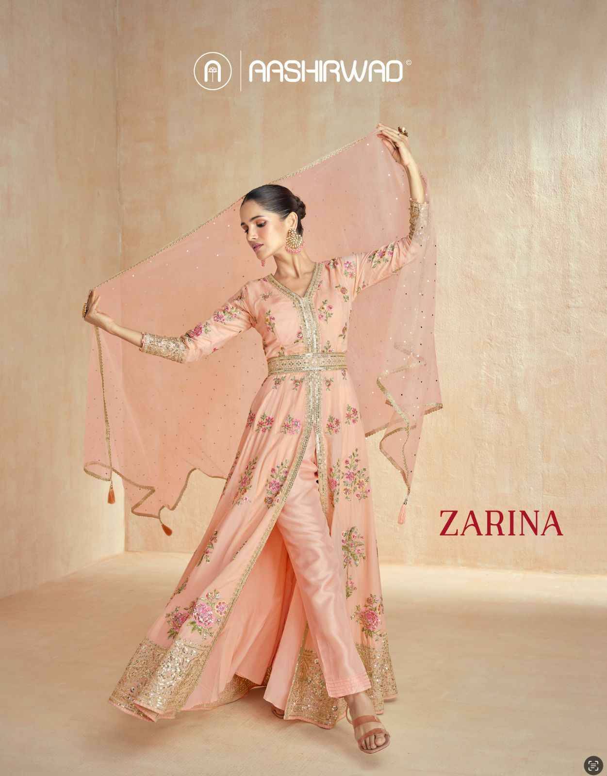 Zarina By Aashirwad Creation 10061 To 10063 Series Beautiful Festive Suits Colorful Stylish Fancy Casual Wear & Ethnic Wear Premium Silk Dresses At Wholesale Price