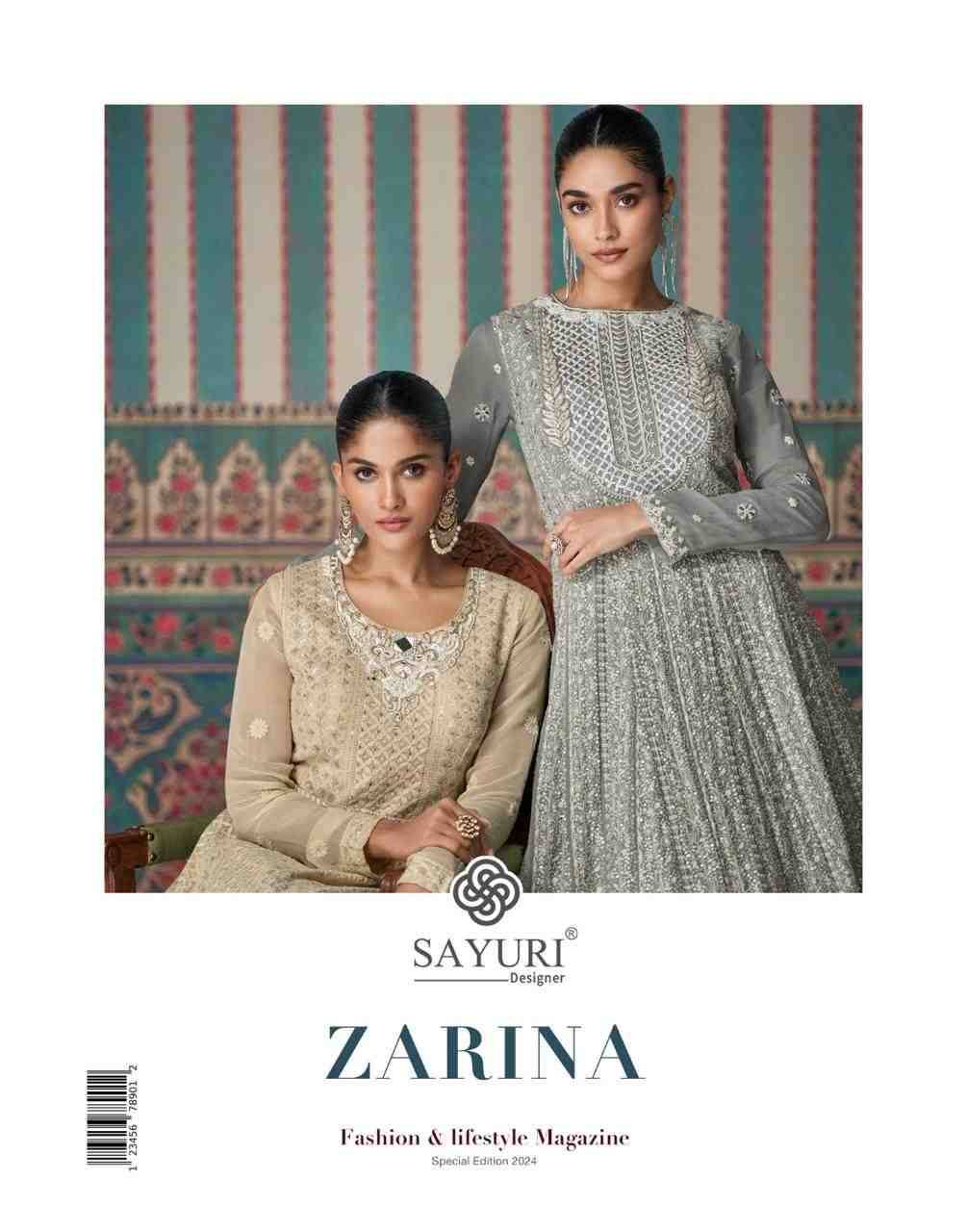 Zarina By Sayuri 5620 To 5621 Series Beautiful Stylish Fancy Colorful Casual Wear & Ethnic Wear Georgette Gowns With Dupatta At Wholesale Price