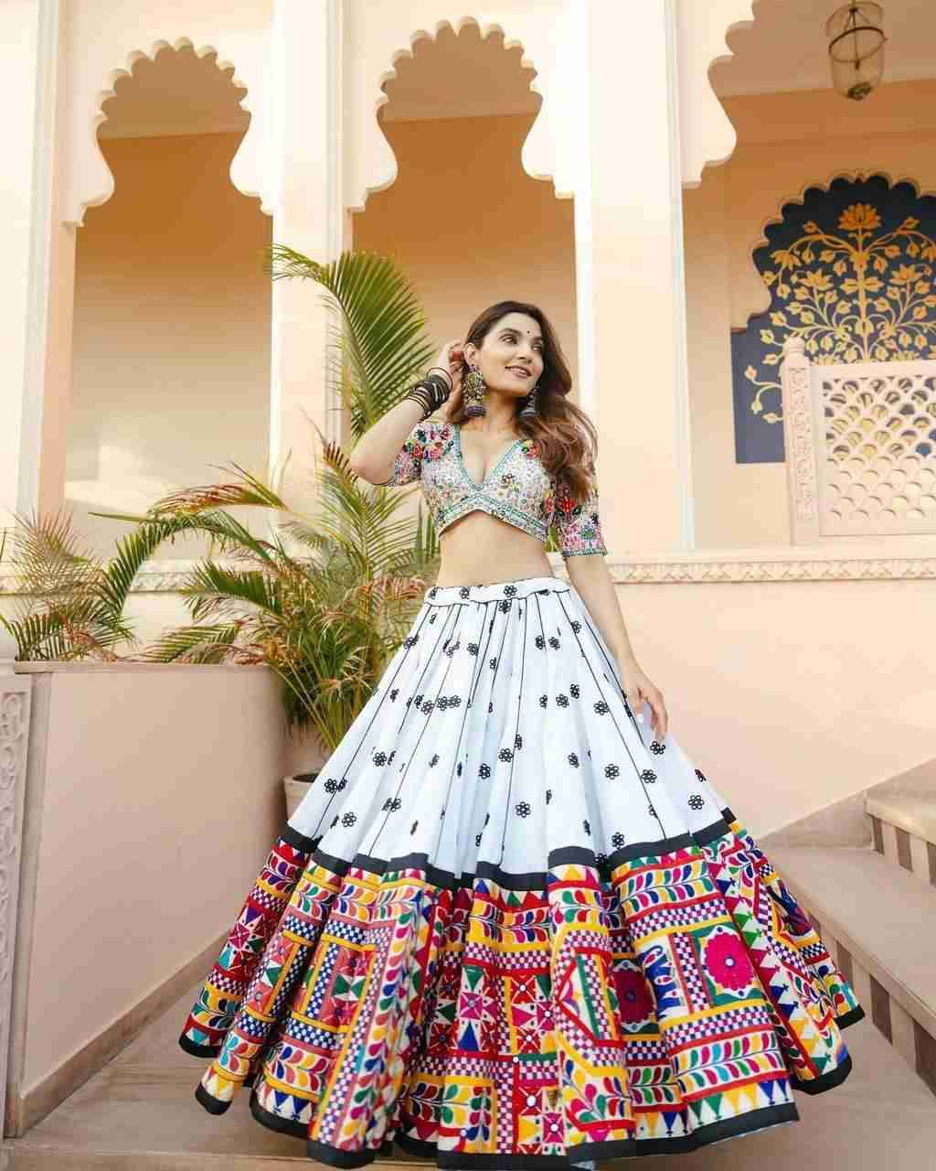 Alc-061 By Fashid Wholesale Designer Beautiful Navratri Collection Occasional Wear & Party Wear Heavy Muslin Cotton Lehengas At Wholesale Price