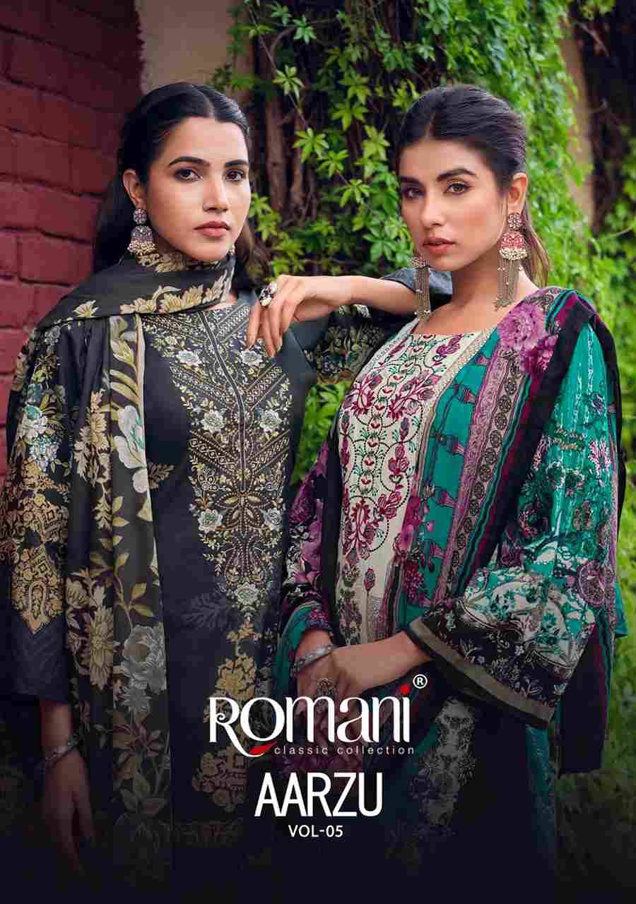 Aarzu Vol-5 By Romani 1088-001 To 1088-010 Series Beautiful Festive Suits Stylish Fancy Colorful Casual Wear & Ethnic Wear Soft Cotton Print Dresses At Wholesale Price