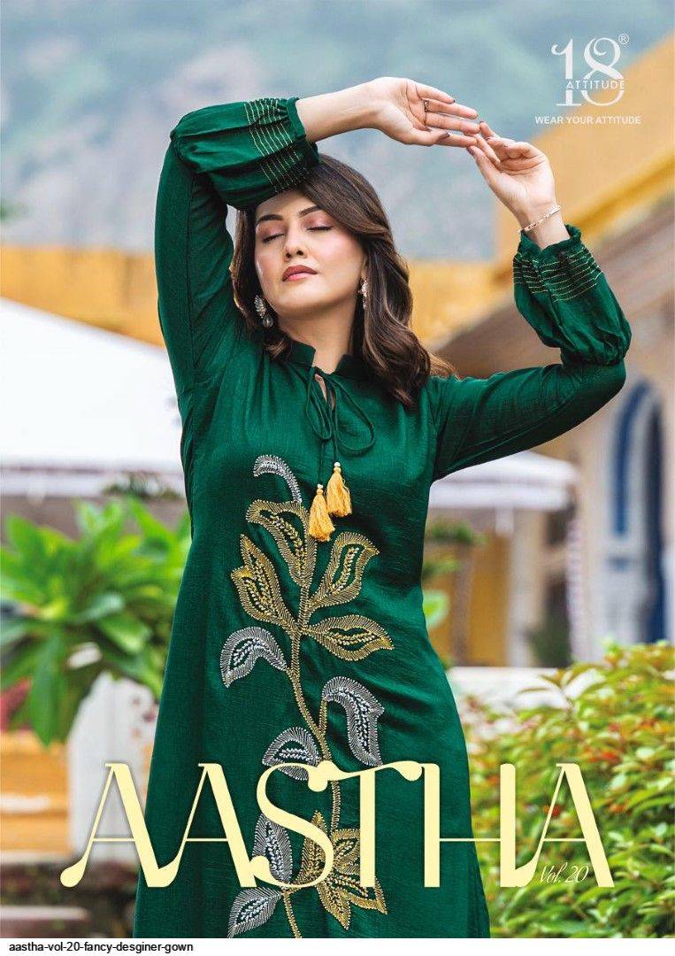 Aastha Vol-20 By 18 Attitude 2001 To 2007 Series Beautiful Stylish Fancy Colorful Casual Wear & Ethnic Wear Fancy Gowns At Wholesale Price