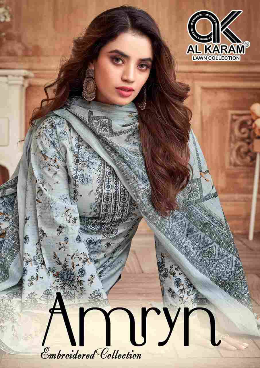 Amryn By Al Karam Lawn Collection 4001 To 4006 Series Beautiful Pakistani Suits Stylish Fancy Colorful Casual Wear & Ethnic Wear Pure Lawn Dresses At Wholesale Price