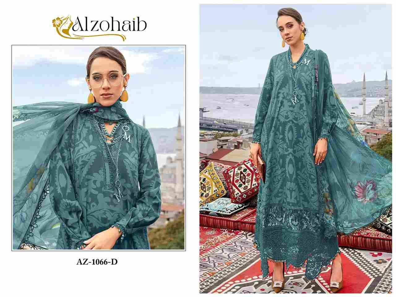 Alzohaib-1066 Colours By Alzohaib 1066-C To 1066-F Series Wholesale Designer Pakistani Suits Collection Beautiful Stylish Fancy Colorful Party Wear & Occasional Wear Pure Cotton Dresses At Wholesale Price