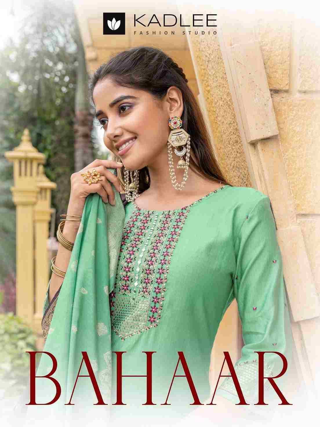 Bahaar By Kadlee 1001 To 1006 Series Beautiful Festive Suits Colorful Stylish Fancy Casual Wear & Ethnic Wear Viscose Dresses At Wholesale Price