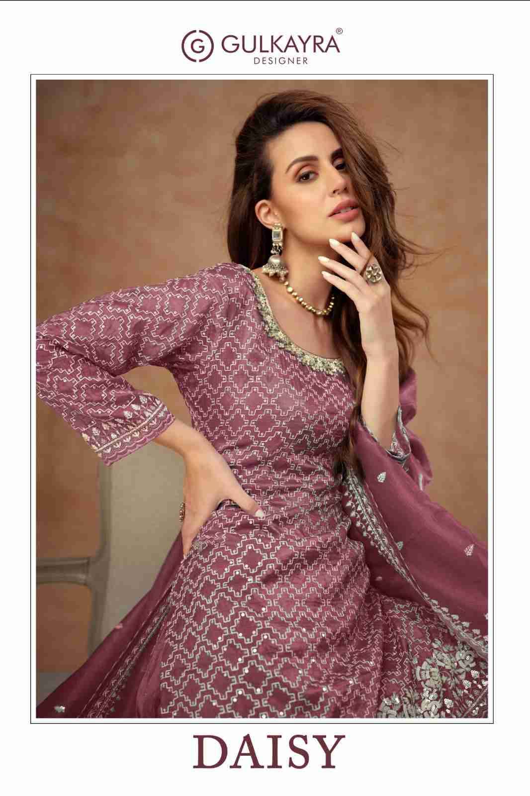 Daisy By Gulkayra Designer 7514-A To 7514-C Series Designer Sharara Stylish Fancy Colorful Beautiful Party Wear & Ethnic Wear Collection Silk Dresses At Wholesale Price