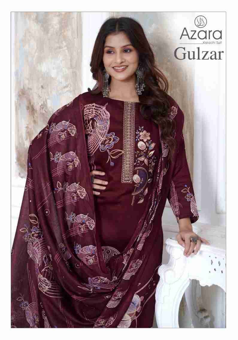 Gulzar By Azara 8001 To 8006 Series Beautiful Festive Suits Stylish Fancy Colorful Casual Wear & Ethnic Wear Jam Cotton Dresses At Wholesale Price