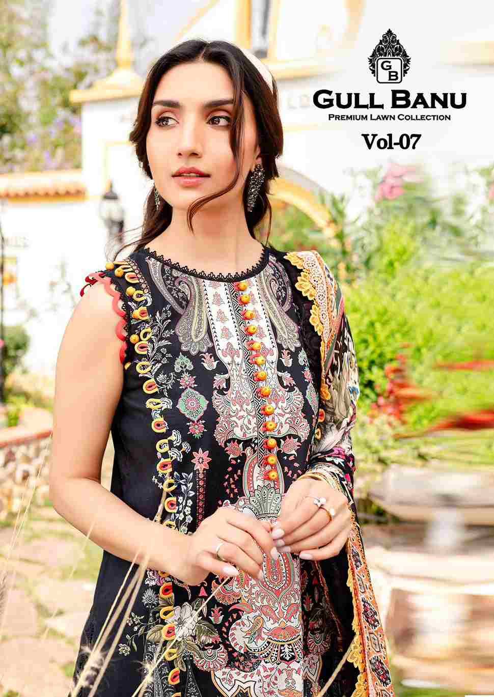 Gull Banu Vol-7 By Gull Aahmed 7001 To 7006 Series Beautiful Festive Suits Stylish Fancy Colorful Casual Wear & Ethnic Wear Pure Lawn Dresses At Wholesale Price