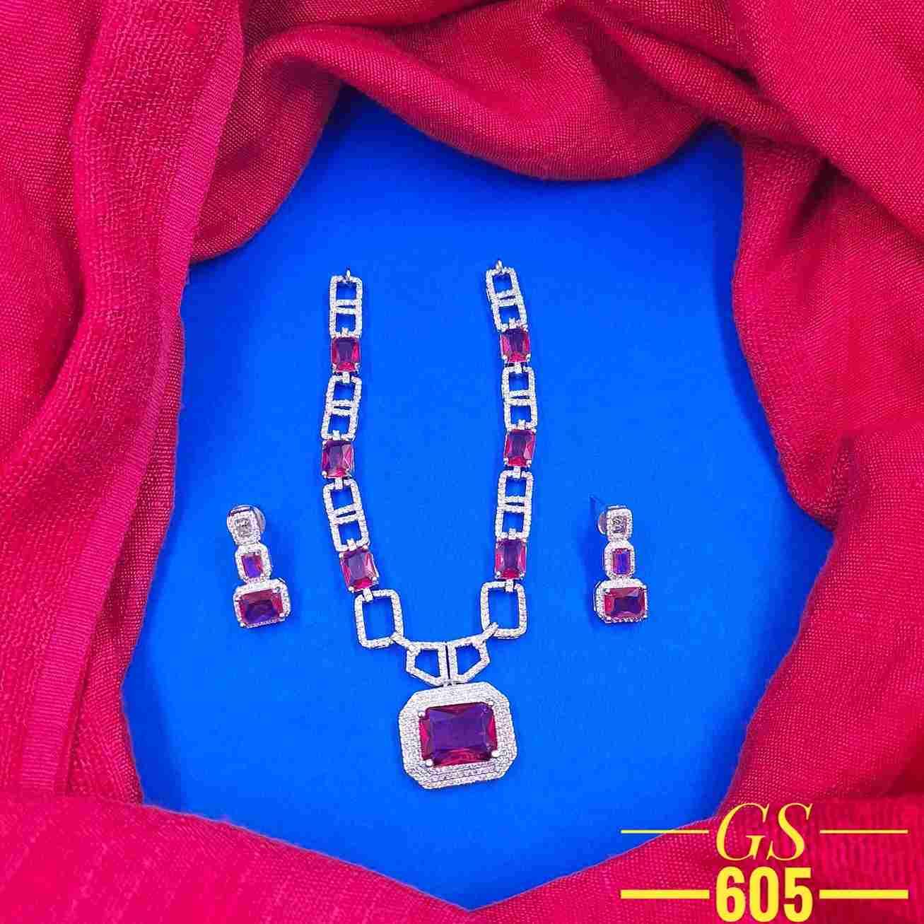 GS-605 By Fashid Wholesale 01 To 07 Series Traditional Artificial Jewellery For Indian Attire At Exclusive Range.