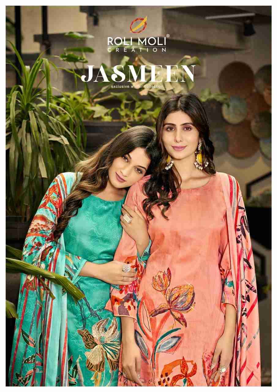 Jasmeen By Roli Moli 1001 To 1008 Series Beautiful Stylish Festive Suits Fancy Colorful Casual Wear & Ethnic Wear & Ready To Wear Pashmina Dresses At Wholesale Price