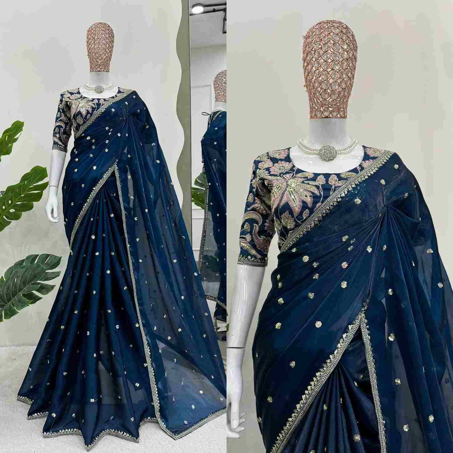 K-495 By Fashid Wholesale 01 To 03 Series Indian Traditional Wear Collection Beautiful Stylish Fancy Colorful Party Wear & Occasional Wear Jimmy Choo Designer Sarees At Wholesale Price