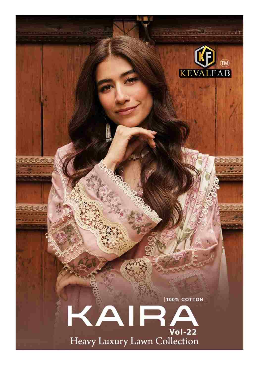 Kaira Vol-22 By Keval Fab 22001 To 22006 Series Beautiful Festive Suits Colorful Stylish Fancy Casual Wear & Ethnic Wear Pure Lawn Cotton Print Dresses At Wholesale Price