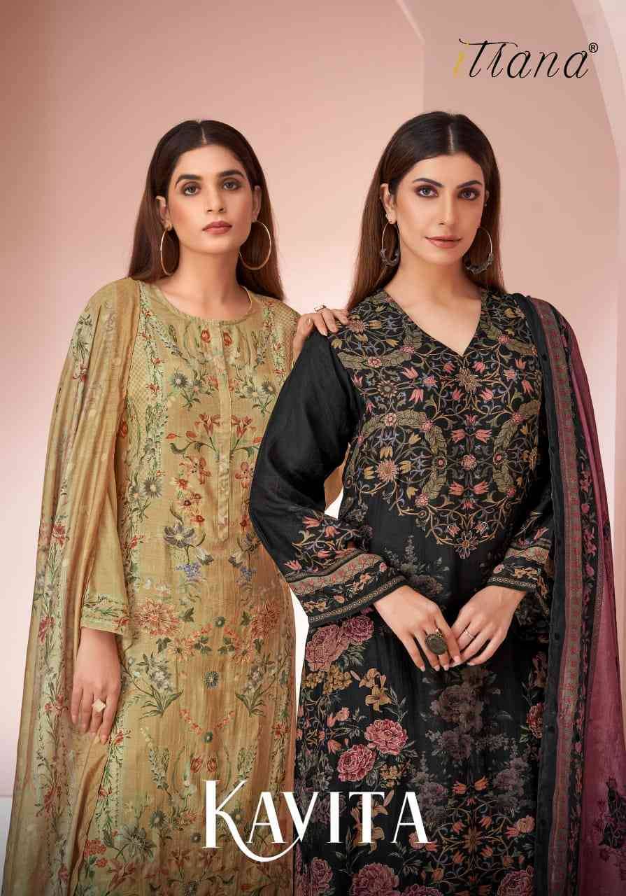 Kavita By Itrana Beautiful Festive Suits Colorful Stylish Fancy Casual Wear & Ethnic Wear Muslin Silk Dresses At Wholesale Price